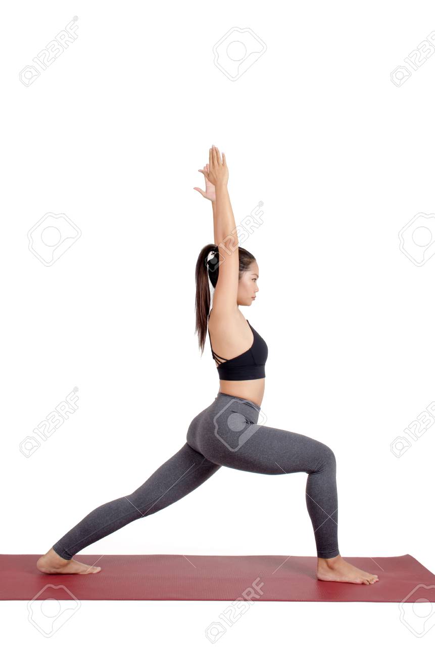 young asian woman doing