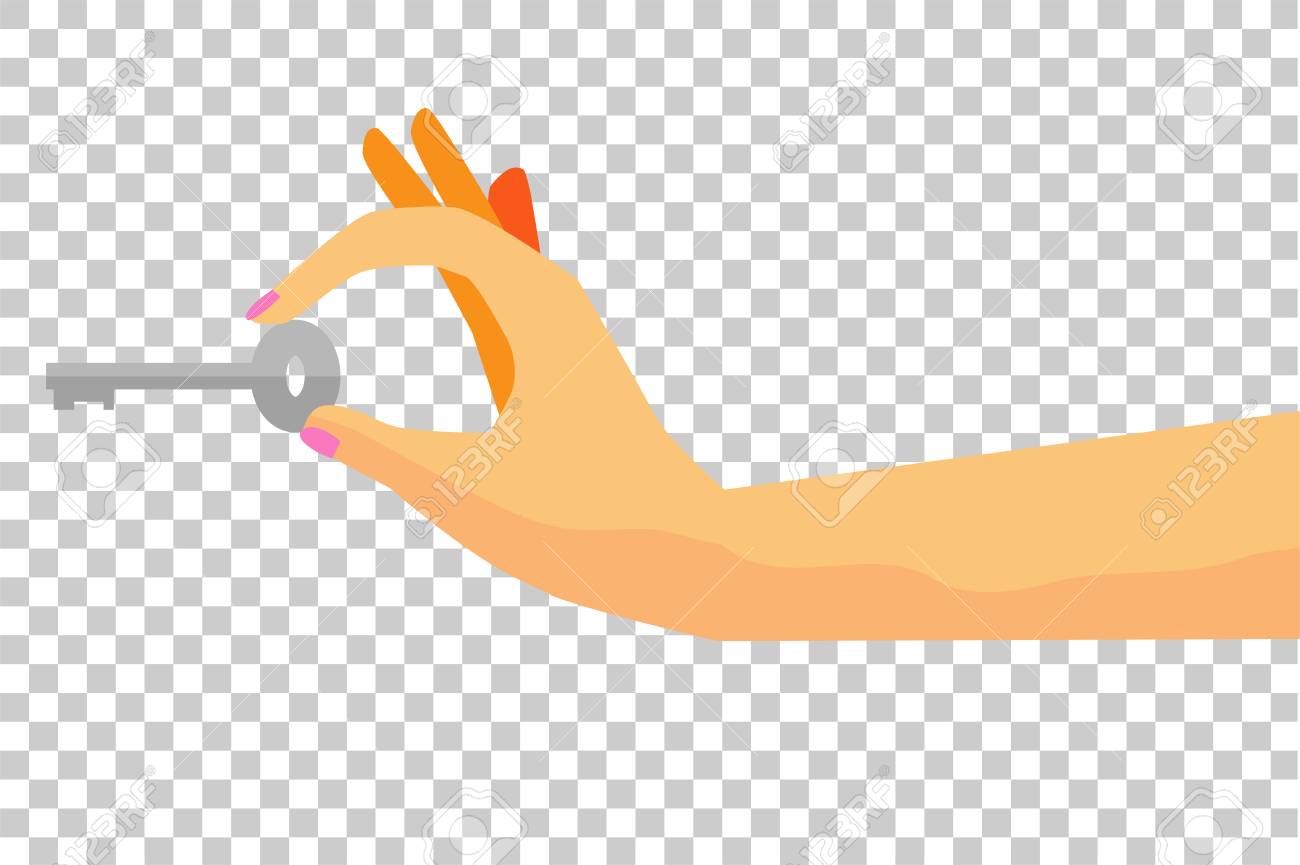 Main De Femme Tenant La Cle Sommaire Au Fond D Effet Transparent Banque D Images Et Photos Libres De Droits Image