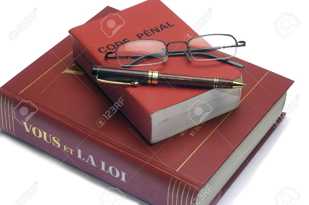 Legal Books And The French Penal Code Useful For Not Ignoring Stock Photo Picture And Royalty Free Image Image