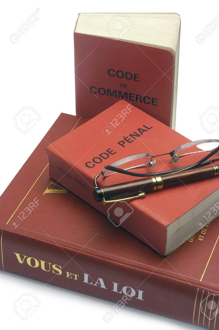 Legal Books And The French Penal And Trade Code Useful For Not Stock Photo Picture And Royalty Free Image Image