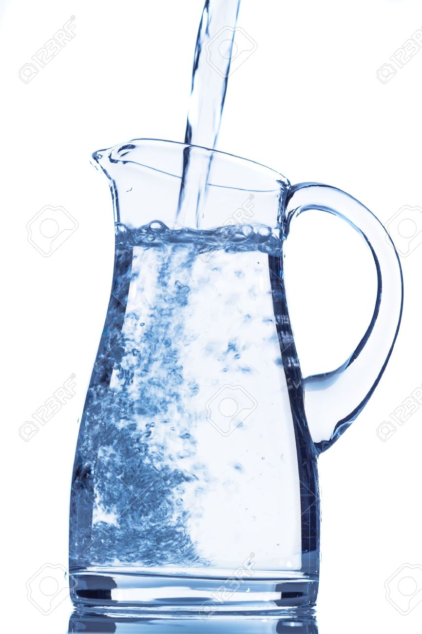 Pour Water In A Carafe, Symbol Photo For Drinking Water ...