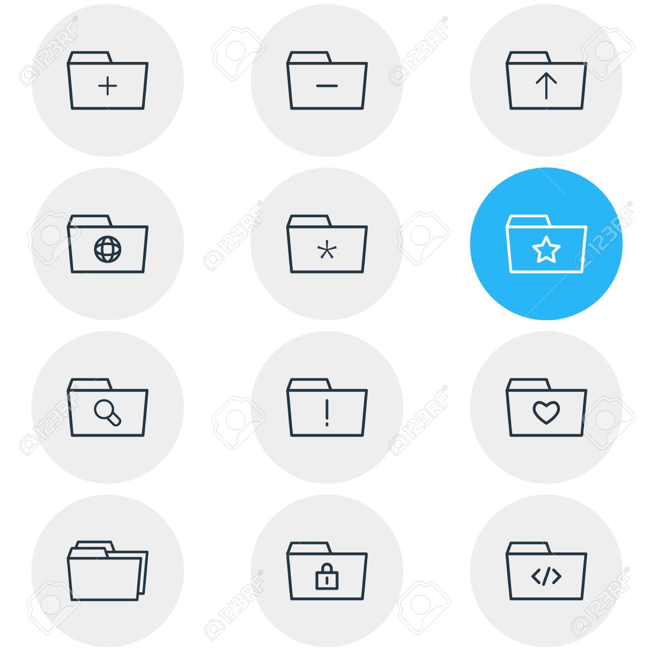 12 の書類アイコンのイラスト のイラスト素材 ベクタ Image