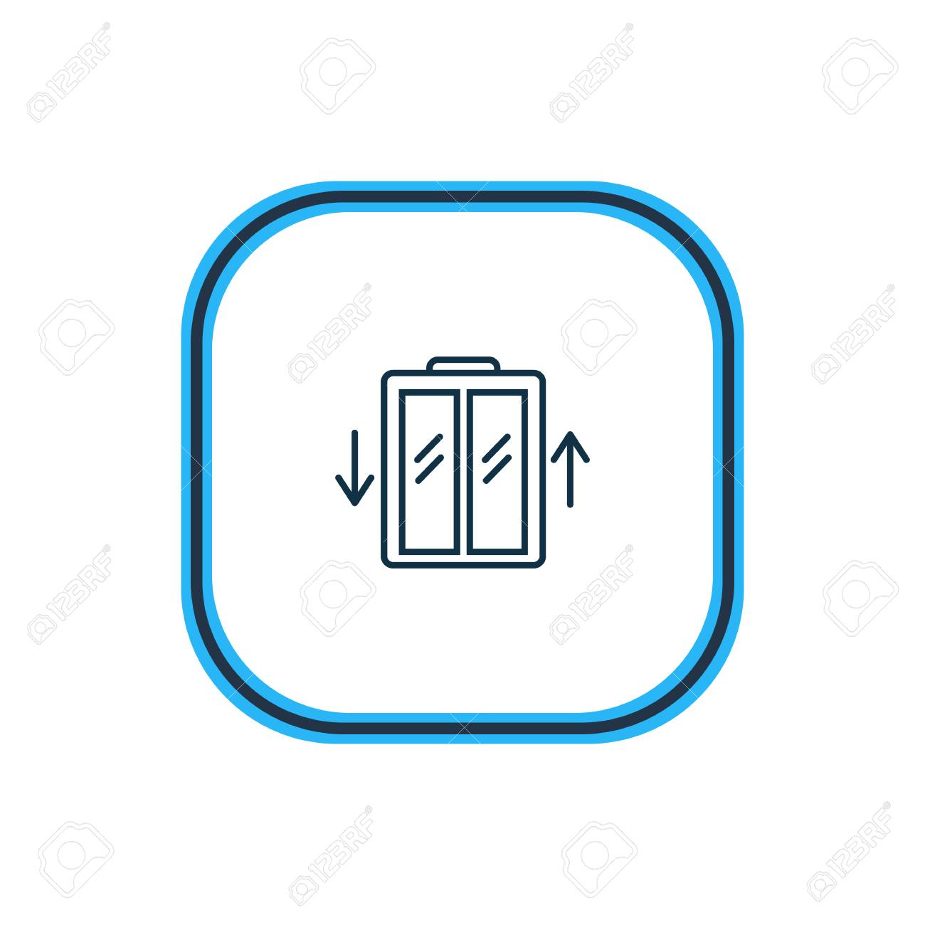 Vector illustration of elevator icon line. Beautiful hotel element also can be used as lift icon element. - 111635933 Vector illustration of elevator icon line. Beautiful hotel element also can be used as lift icon element. - 111635933