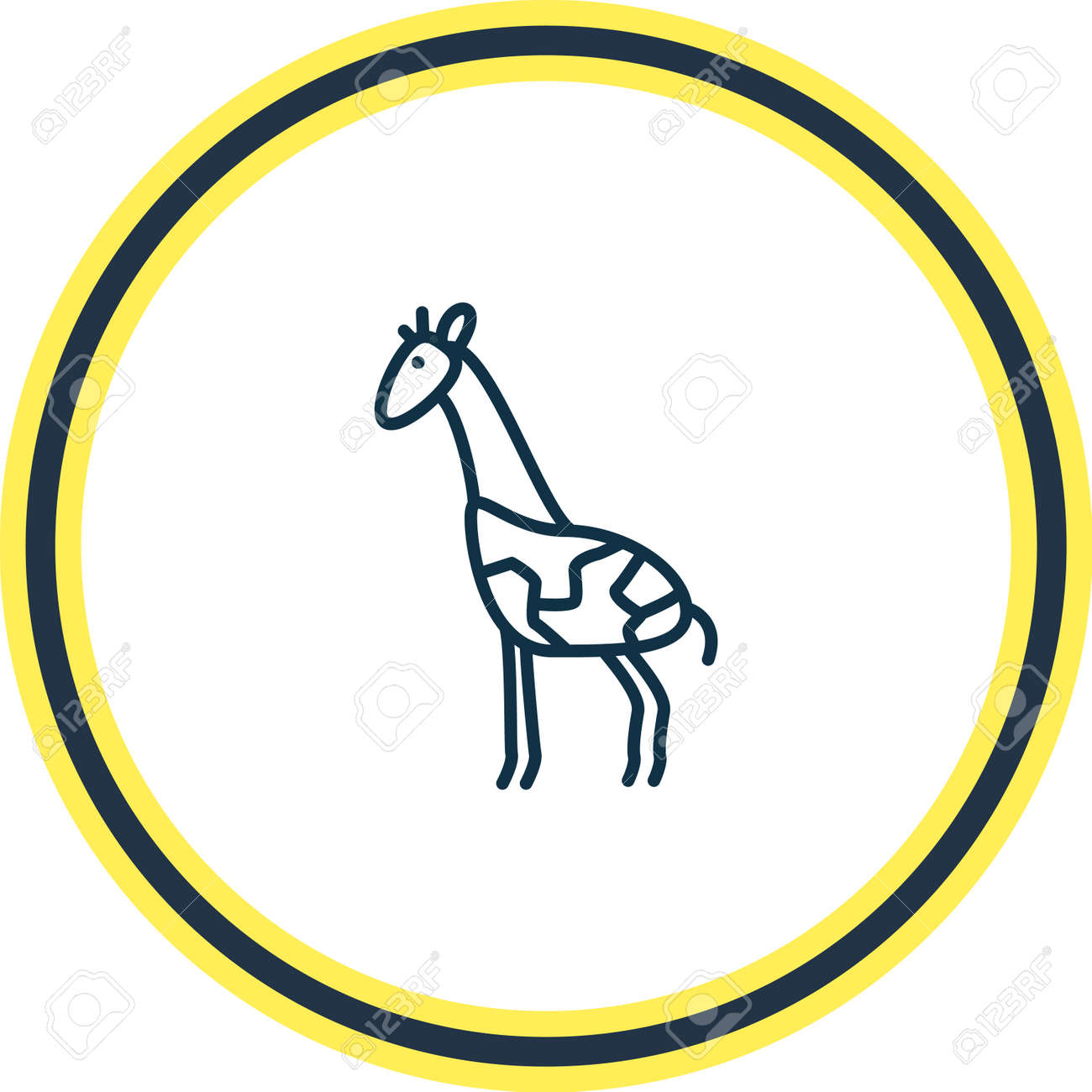 illustration of giraffe icon line. Beautiful zoology element also can be used as mammal icon element. - 157462684 illustration of giraffe icon line. Beautiful zoology element also can be used as mammal icon element. - 157462684