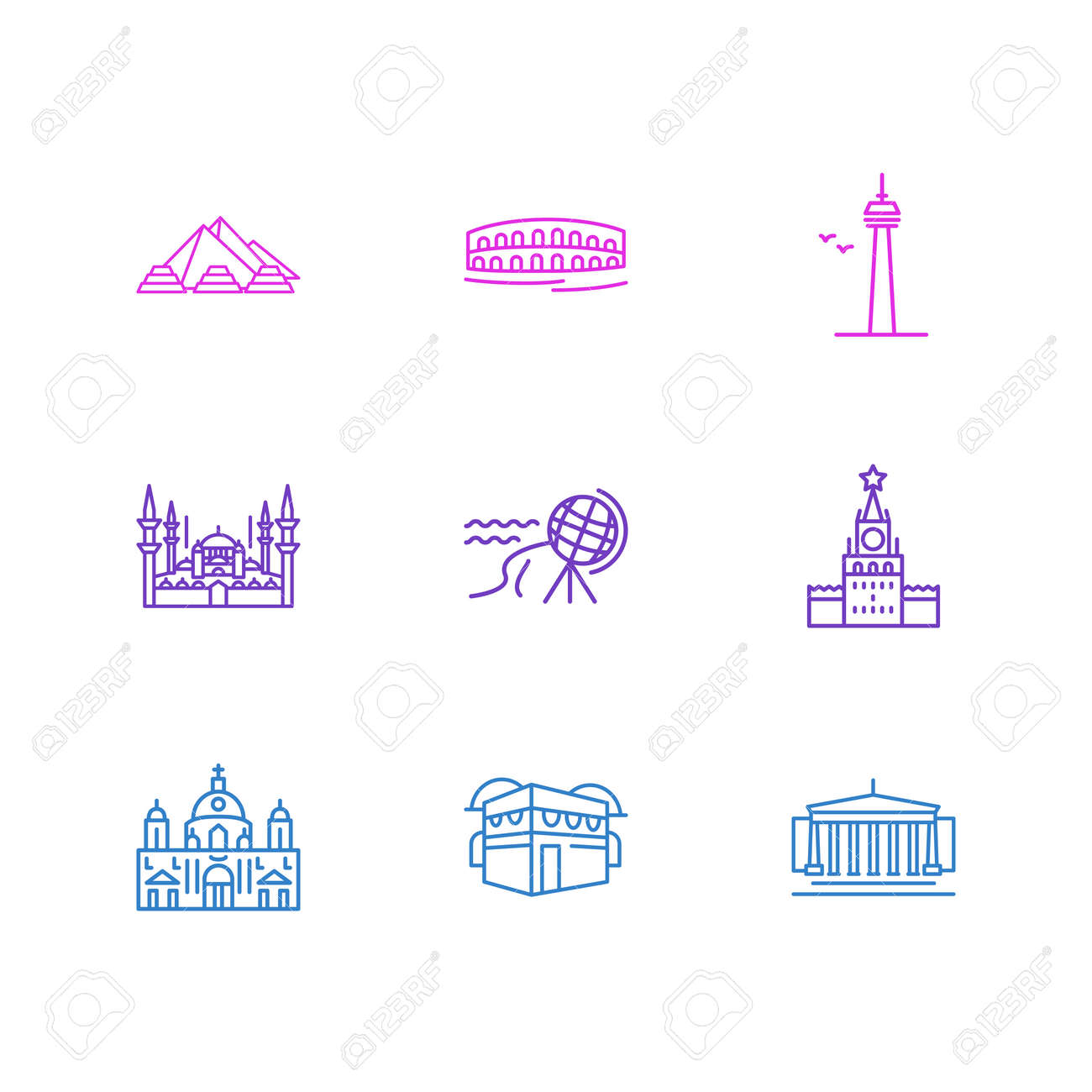illustration of 9 history icons line style. Editable set of north cape, moscow, berlin cathedral and other icon elements. - 157462690 illustration of 9 history icons line style. Editable set of north cape, moscow, berlin cathedral and other icon elements. - 157462690