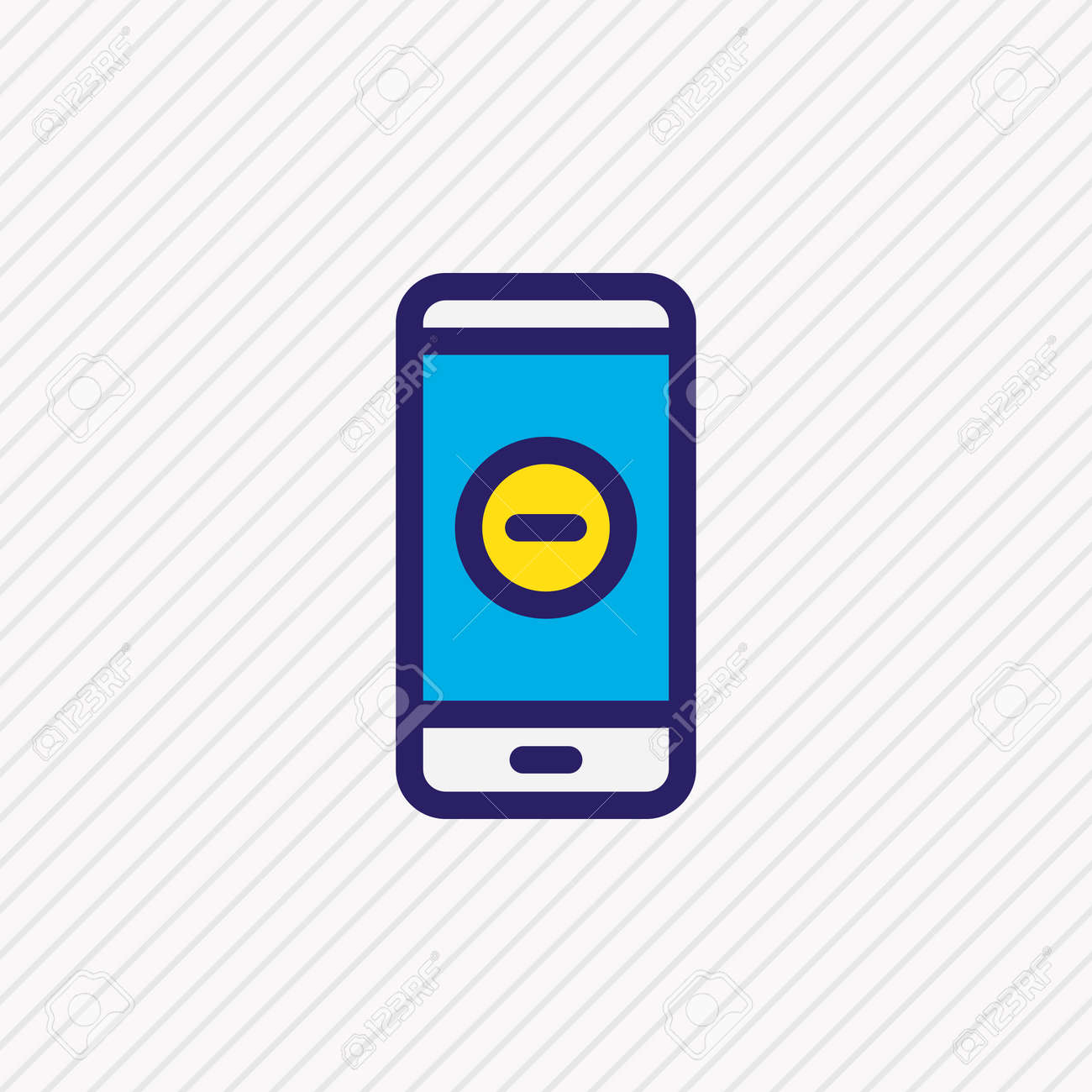 illustration of remove icon colored line. Beautiful smartphone element also can be used as minus icon element. - 157462759 illustration of remove icon colored line. Beautiful smartphone element also can be used as minus icon element. - 157462759
