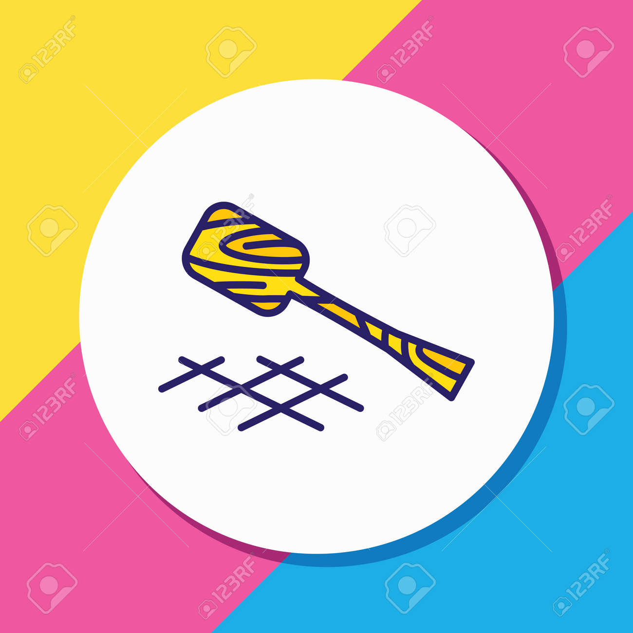 Vector illustration of turner icon colored line. Beautiful cutlery element also can be used as wooden spatula icon element. - 158380337 Vector illustration of turner icon colored line. Beautiful cutlery element also can be used as wooden spatula icon element. - 158380337