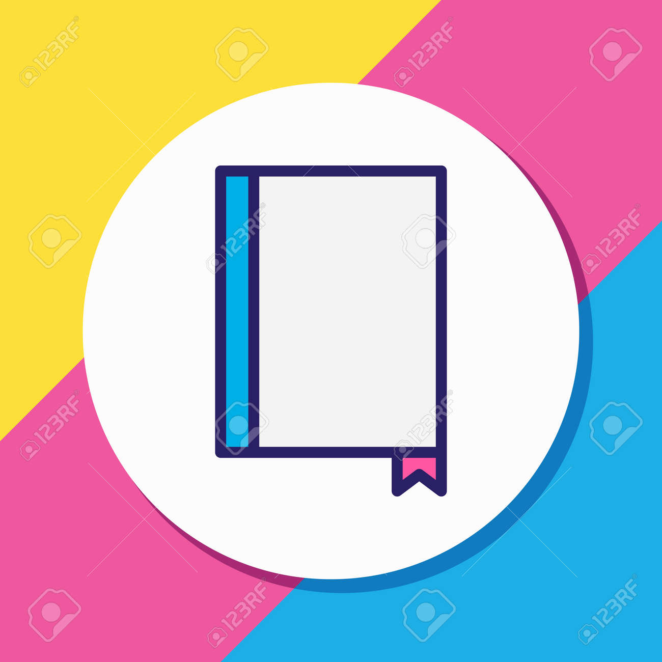 Vector illustration of menu icon colored line. Beautiful restaurant element also can be used as bookmark icon element. - 158380379 Vector illustration of menu icon colored line. Beautiful restaurant element also can be used as bookmark icon element. - 158380379