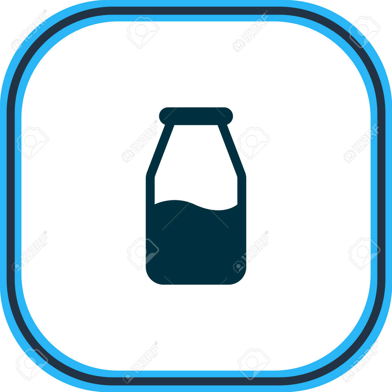 illustration of milk bottle icon line. Beautiful food element also can be used as cruet icon element. - 158379934 illustration of milk bottle icon line. Beautiful food element also can be used as cruet icon element. - 158379934