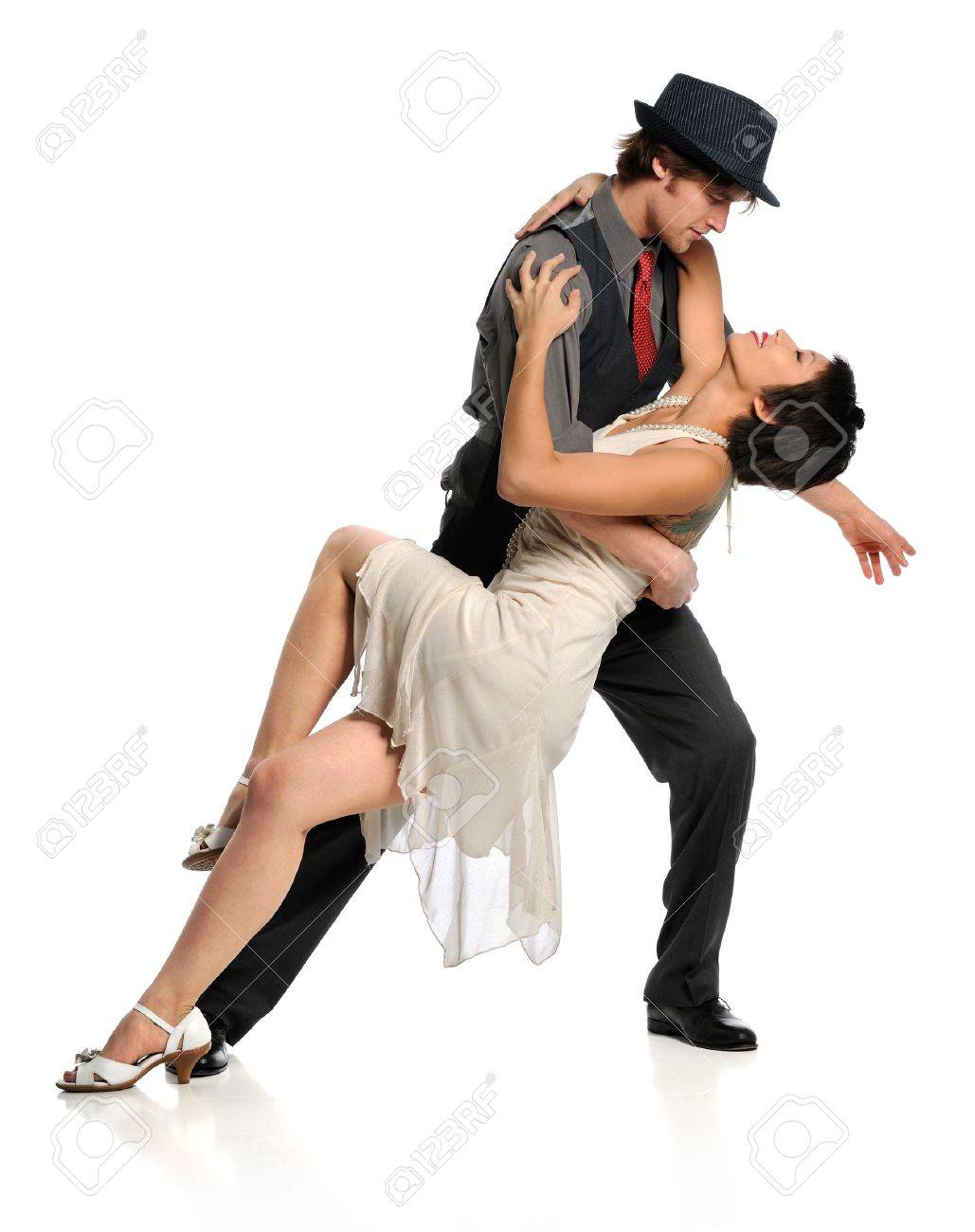 Young Couple Dancing Ballroom Dance Isolated Over White Background Stock Photo Picture And Royalty Free Image Image 10763894