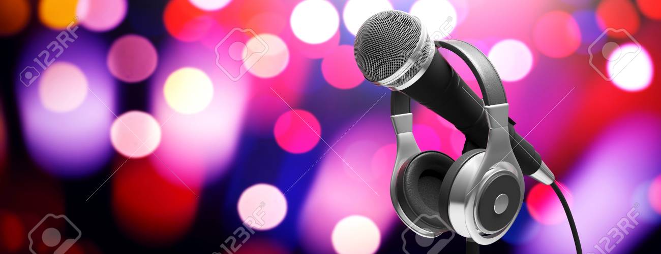 ライブ音楽コンサートコンセプト ケーブルマイクとヘッドフォンは ボケの背景 バナーにスタンド 3dイラスト の写真素材 画像素材 Image ライブ音楽コンサートコンセプト ケーブルマイクとヘッドフォンは ボケの背景 バナーにスタンド 3dイラスト の写真素材 画像素材 Image