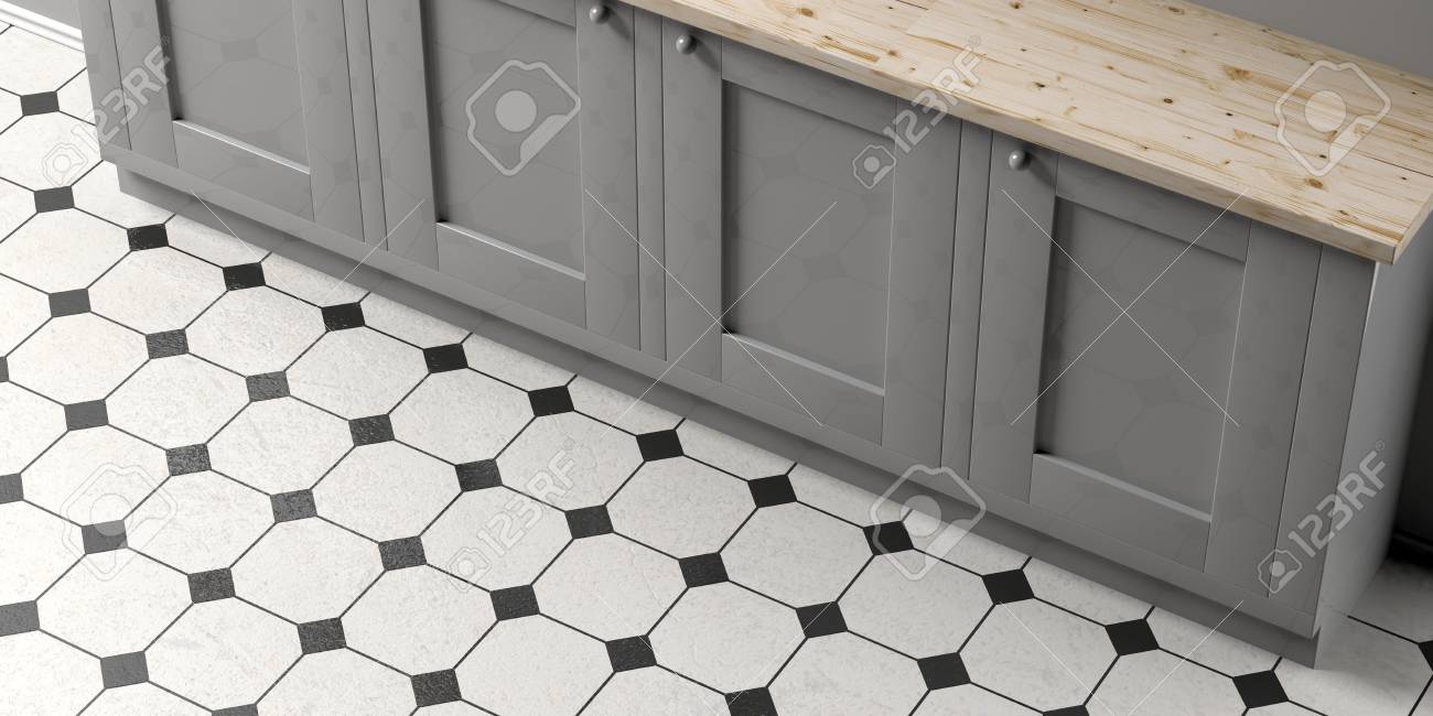 白と黒のセラミックタイルの床の背景にキッチンキャビネット 上からの眺め 3dイラスト の写真素材 画像素材 Image 白と黒のセラミックタイルの床の背景にキッチンキャビネット 上からの眺め 3dイラスト の写真素材 画像素材 Image