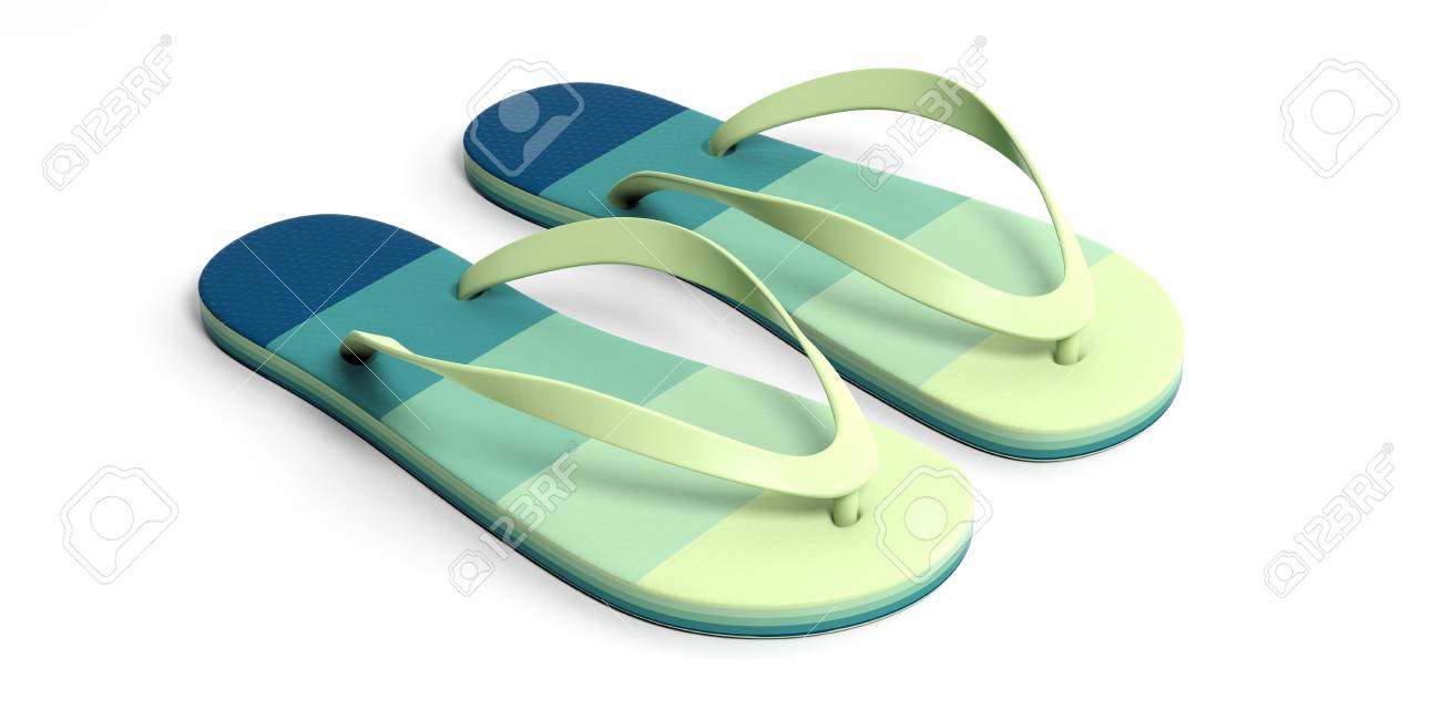 pastel flip flops