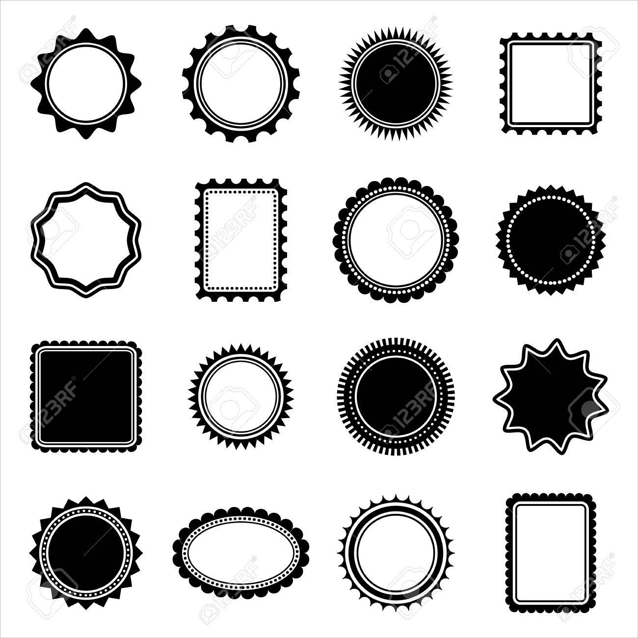 stamp and frame shapes