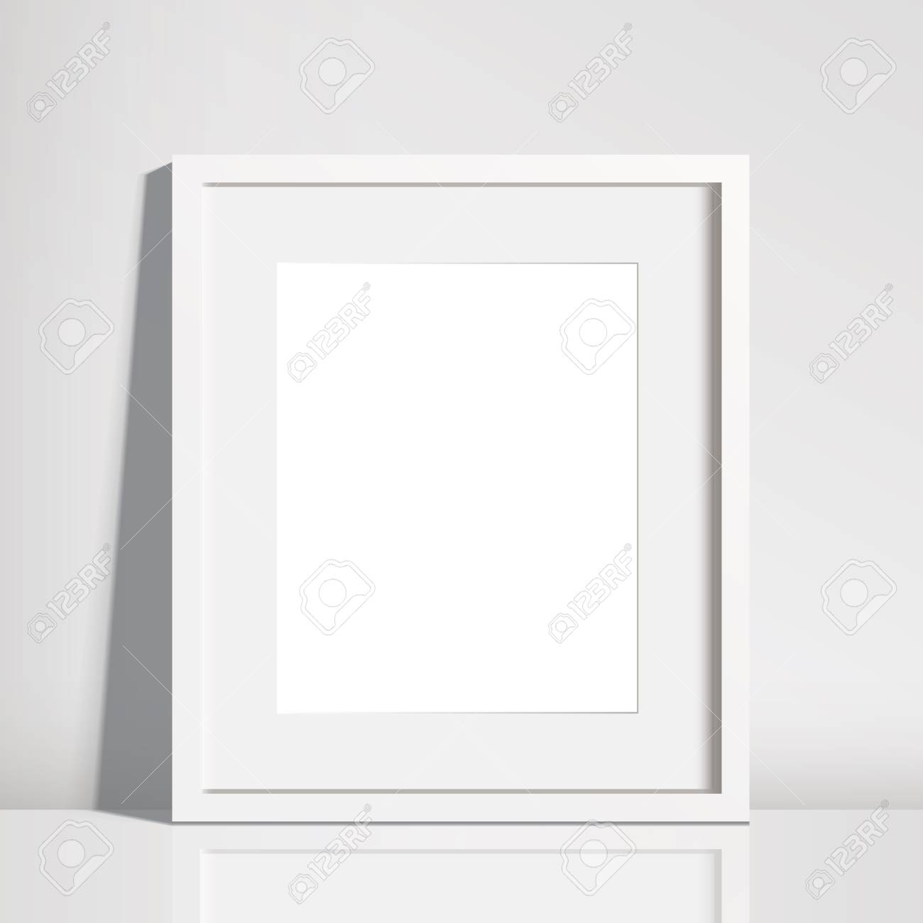 Download Realistic Empty White Picture Frame Mockup 8x10 Inch Picture Royalty Free Cliparts Vectors And Stock Illustration Image 79588518