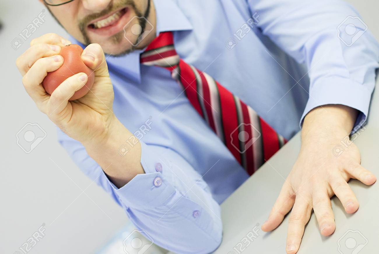 stress ball person boss