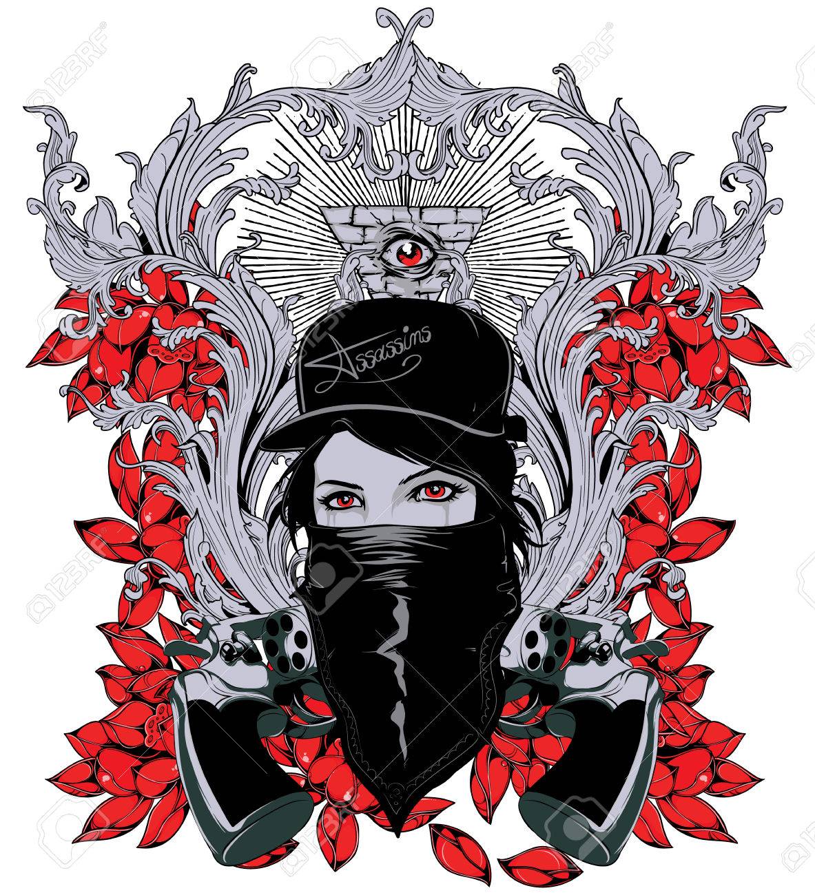 暗殺者の女王のイラスト素材 ベクタ Image 25634727