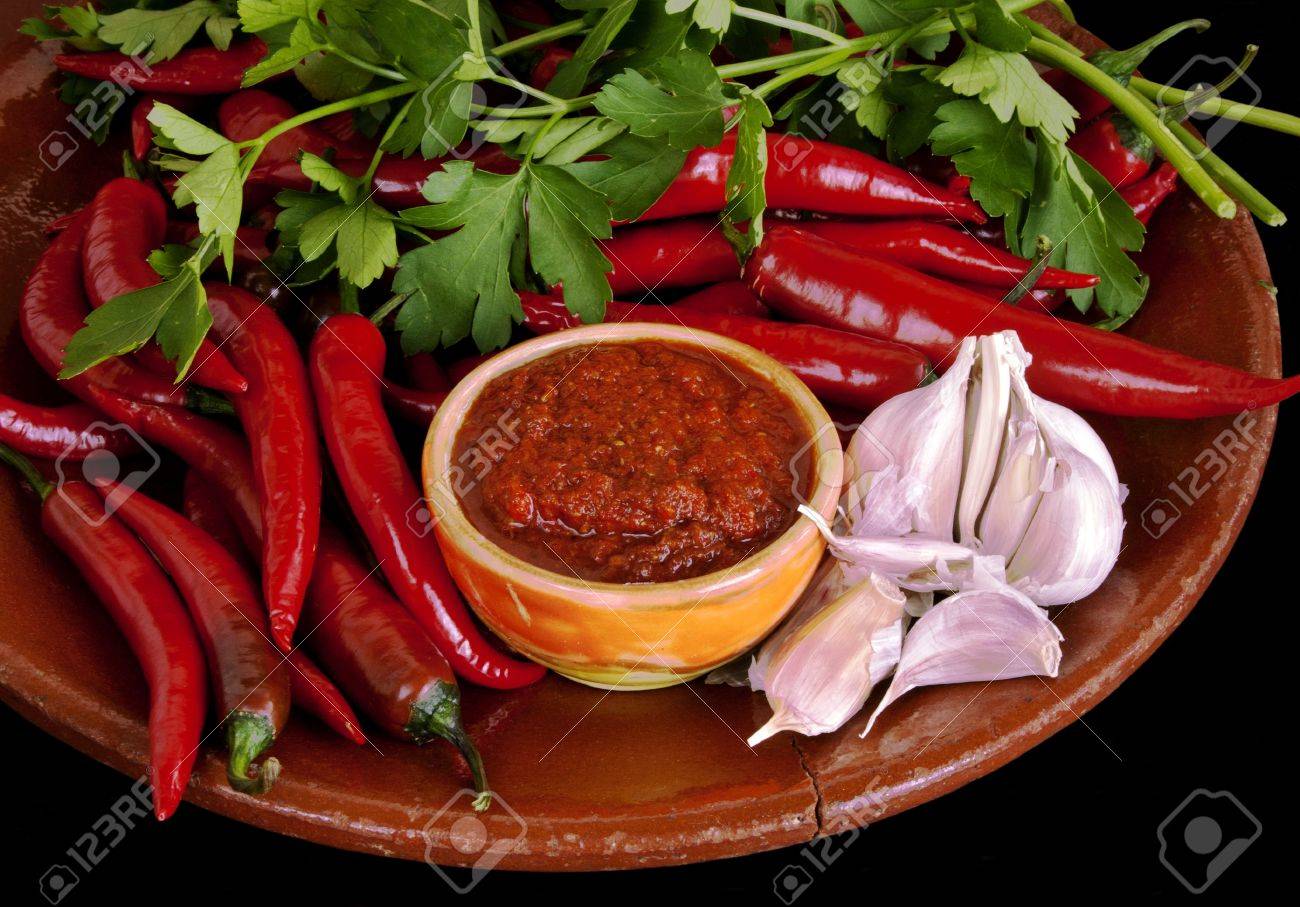 Georgian adzhika, raw Georgian adzhika, raw
