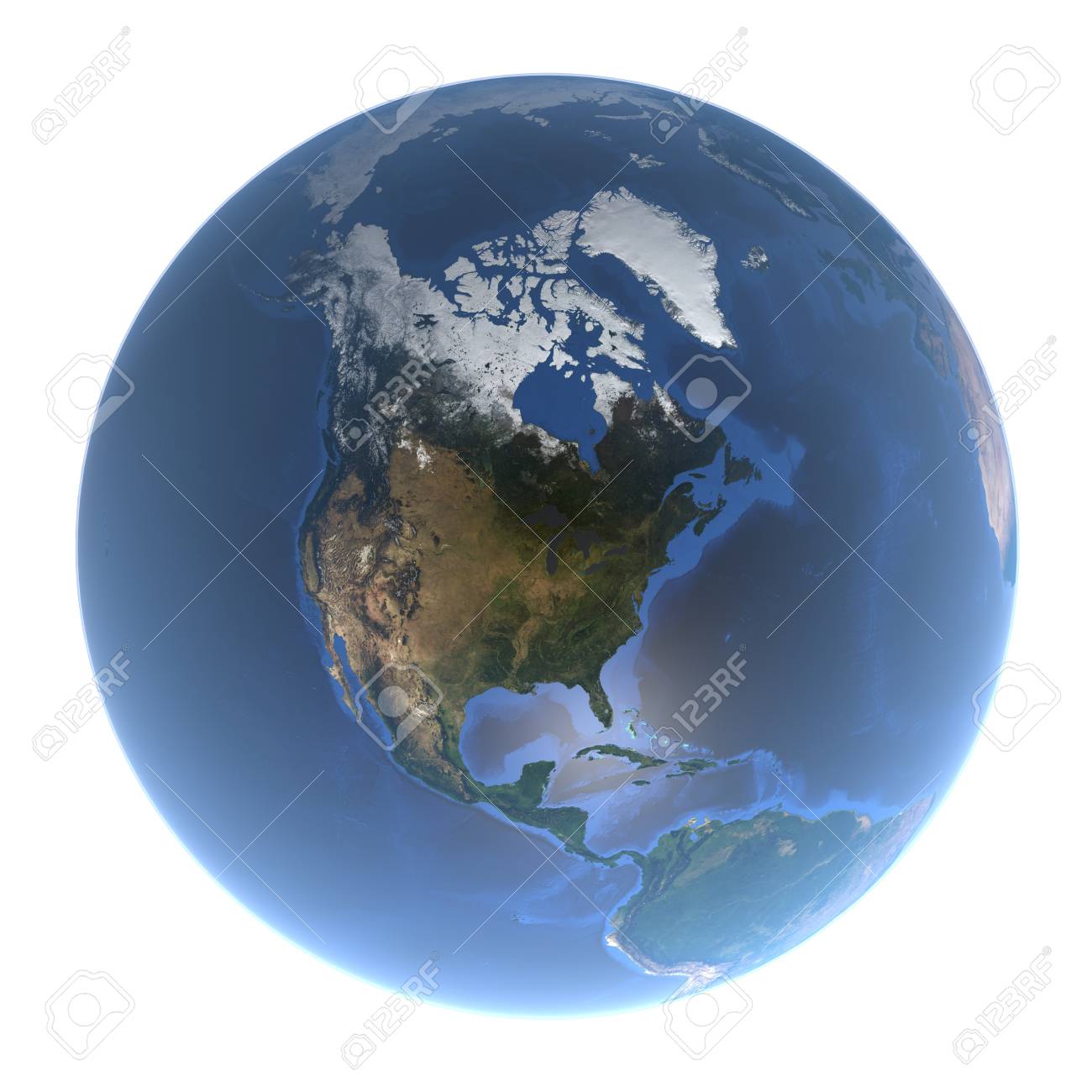 earth from space no clouds