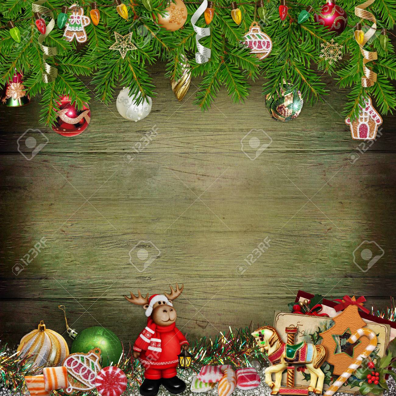 Christmas Greeting Background With Christmas Toys, Pine Branches, Sweets Stock Photo, Picture And Royalty Free Image. Image 50565324. Christmas Greeting Background With Christmas Toys, Pine Branches, Sweets Stock Photo, Picture And Royalty Free Image. Image 50565324.