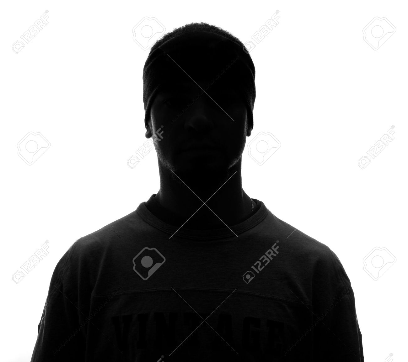 hidden face in the shadow female silhouette stock photo picture