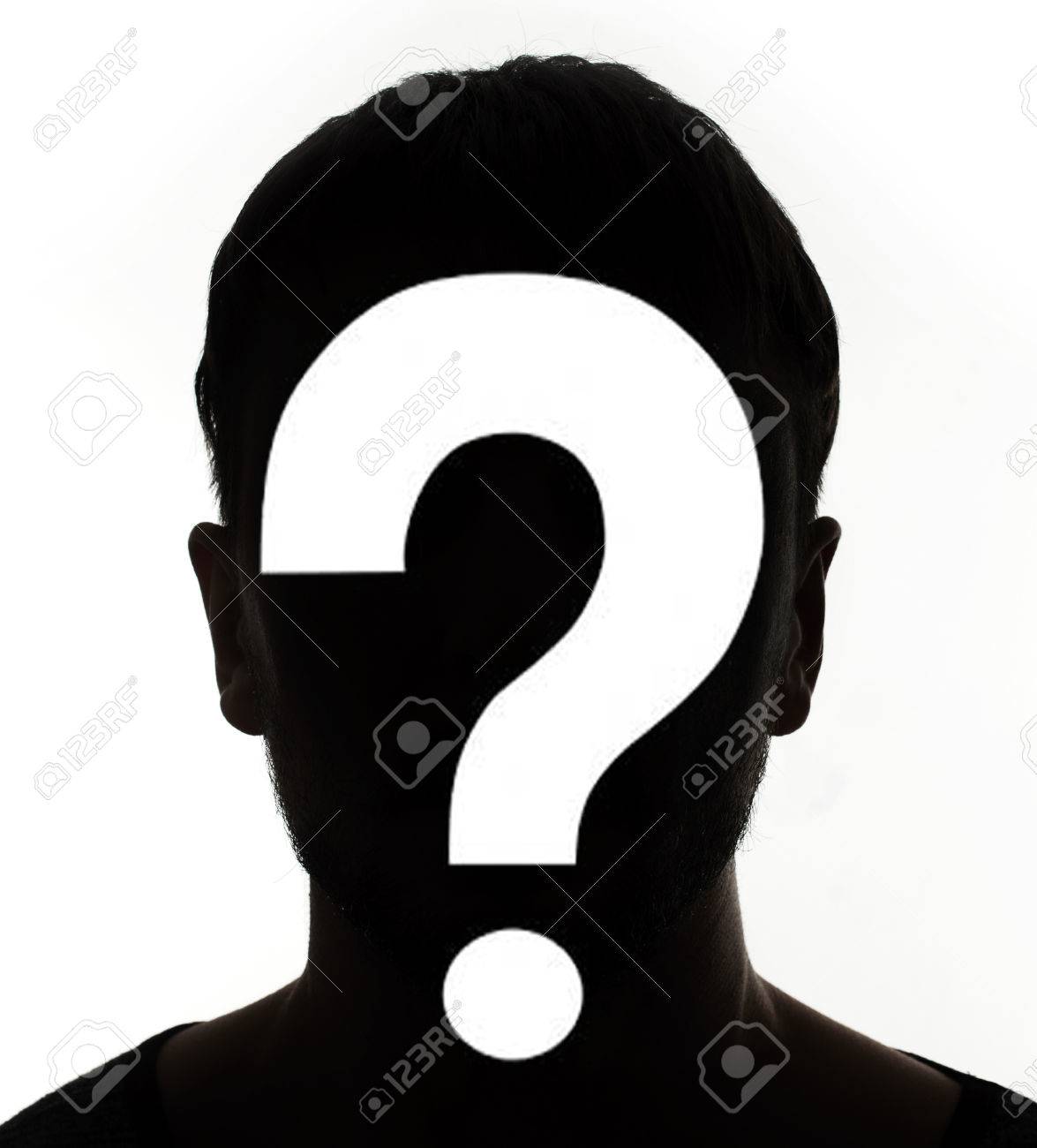 hidden face in the shadow male person silhouette stock photo