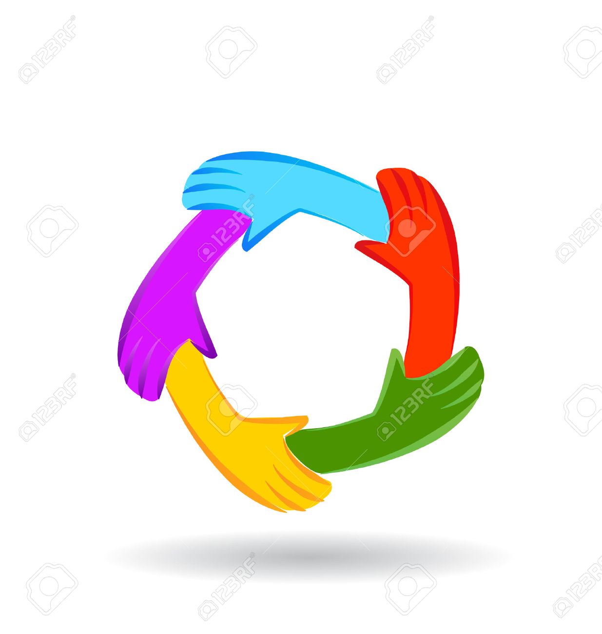 Hands Colorful Unity Teamwork Business Web Graphic Design Royalty Free SVG,  Cliparts, Vectors, And Stock Illustration. Image 37054507.