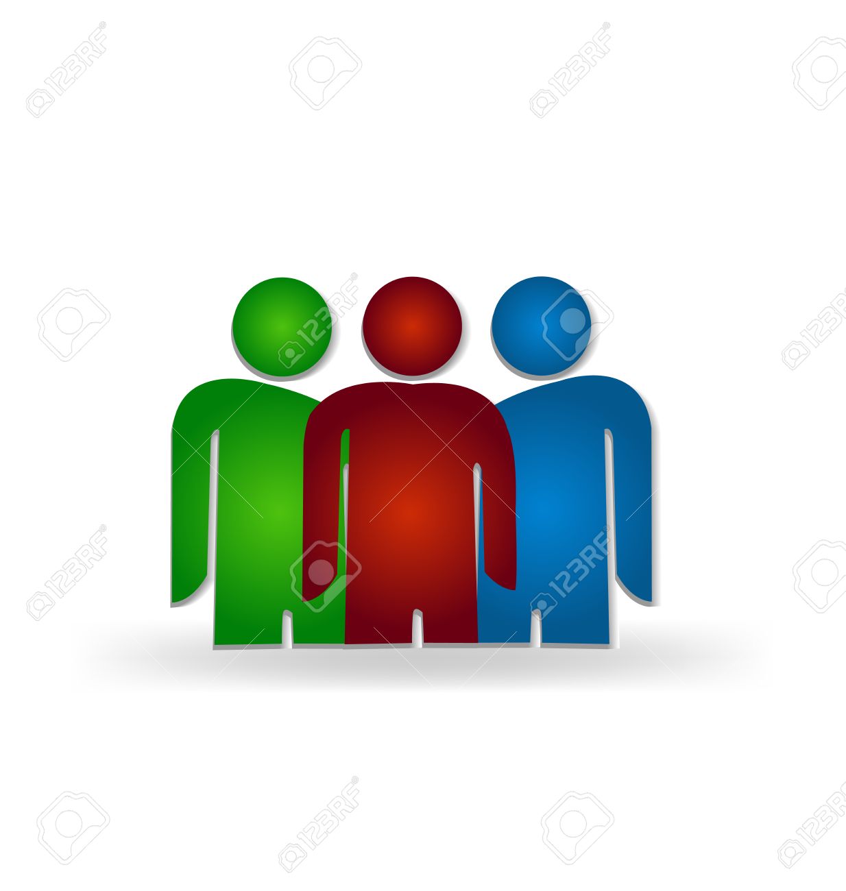 指導者協力者友人のチームワーク ビジネス人々 概念ベクトルのロゴのテンプレートのイラスト素材 ベクタ Image