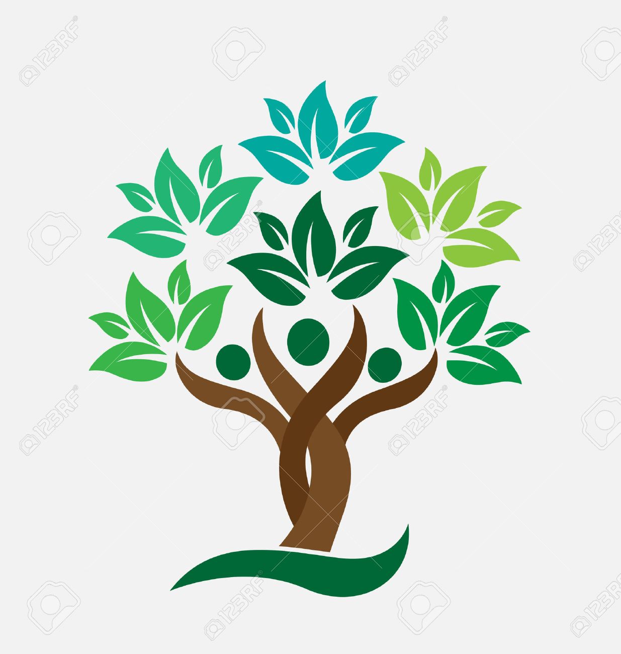 vector tree family unlimited clipart design family tree images free