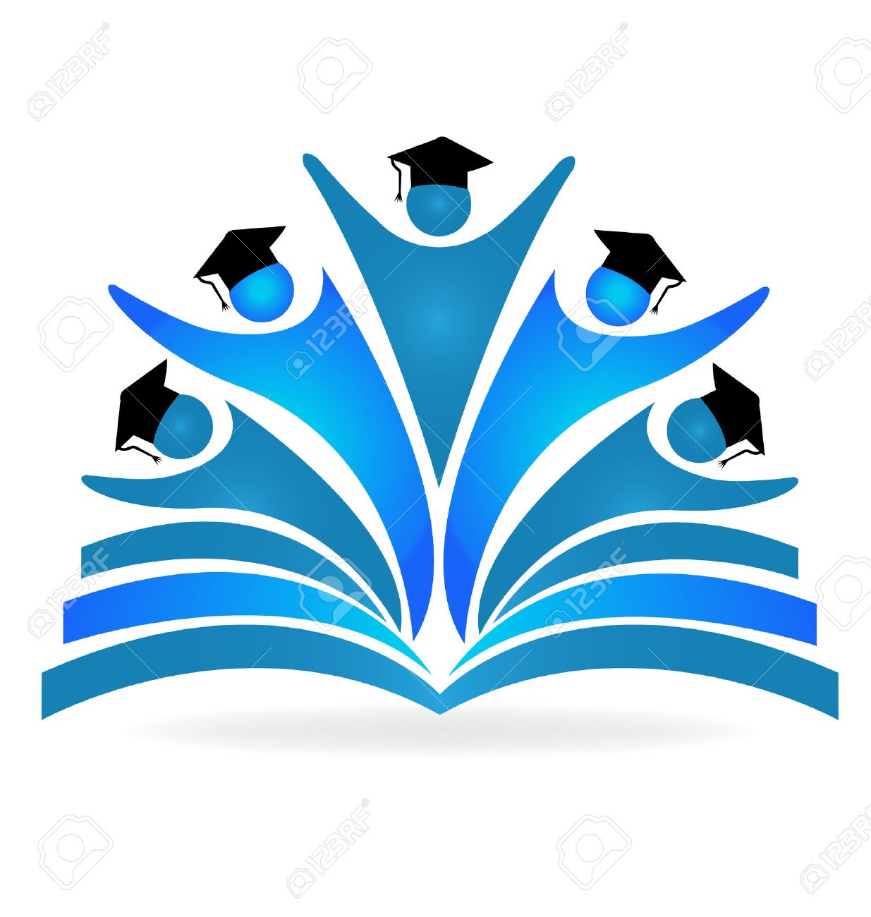 Book and graduates education logo vector image - 53035444 Book and graduates education logo vector image - 53035444
