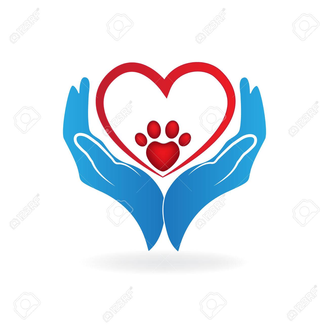 Hande Mit Liebe Herz Tatzendruck Logo Symbol Vektor Lizenzfrei Nutzbare Vektorgrafiken Clip Arts Illustrationen Image 81112409