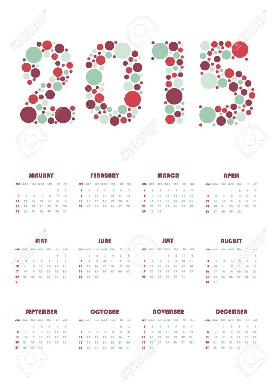 vertical calendar 2015 royalty free cliparts vectors and stock vertical calendar 2015