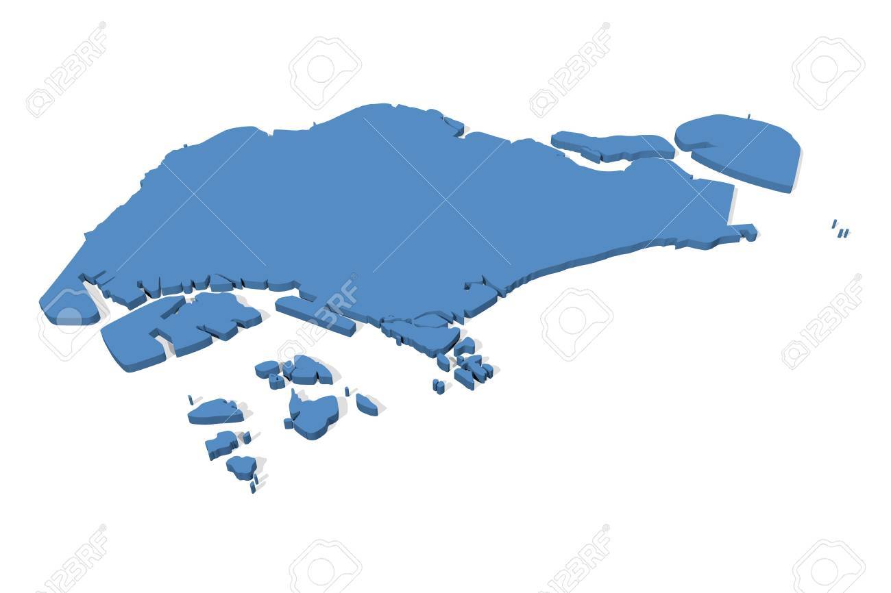 3d Map Of Singapore 3D Map Of Singapore Stock Photo, Picture And Royalty Free Image. Image  45230470.
