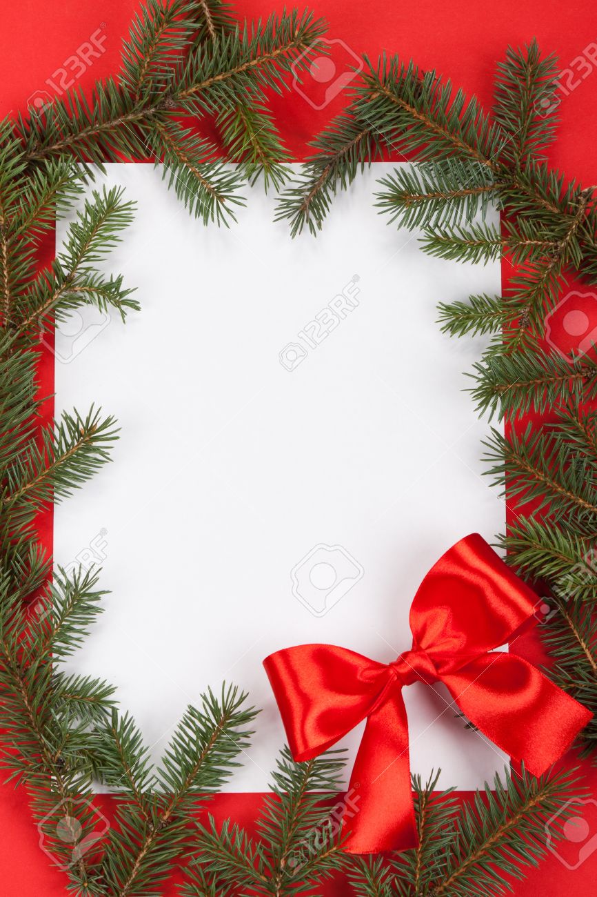 christmas background blank old paper card with decoration blank christmas