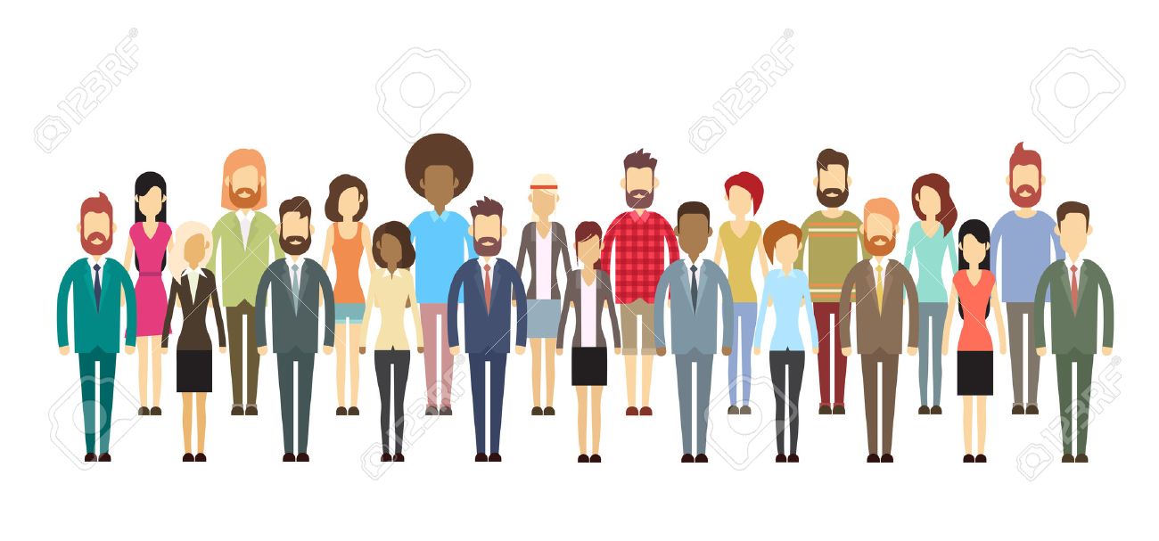 Group of Business People Big Crowd Businesspeople Mix Ethnic Flat Vector Illustration - 52029381 Group of Business People Big Crowd Businesspeople Mix Ethnic Flat Vector Illustration - 52029381