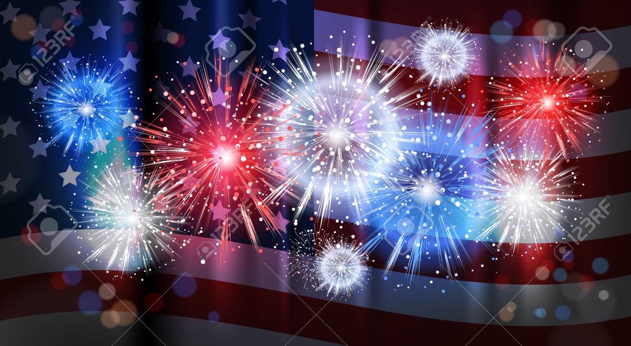 米国旗背景祝日祭典アメリカ合衆国独立記念日フラット ベクトル イラスト上花火のイラスト素材 ベクタ Image 米国旗背景祝日祭典アメリカ合衆国独立記念日フラット ベクトル イラスト上花火のイラスト素材 ベクタ Image