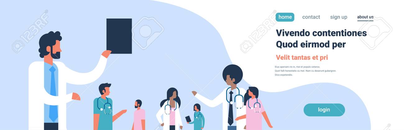 group doctors stethoscope hospital communication diverse mix race medical workers blue background flat portrait copy space banner vector illustration - 114861718 group doctors stethoscope hospital communication diverse mix race medical workers blue background flat portrait copy space banner vector illustration - 114861718
