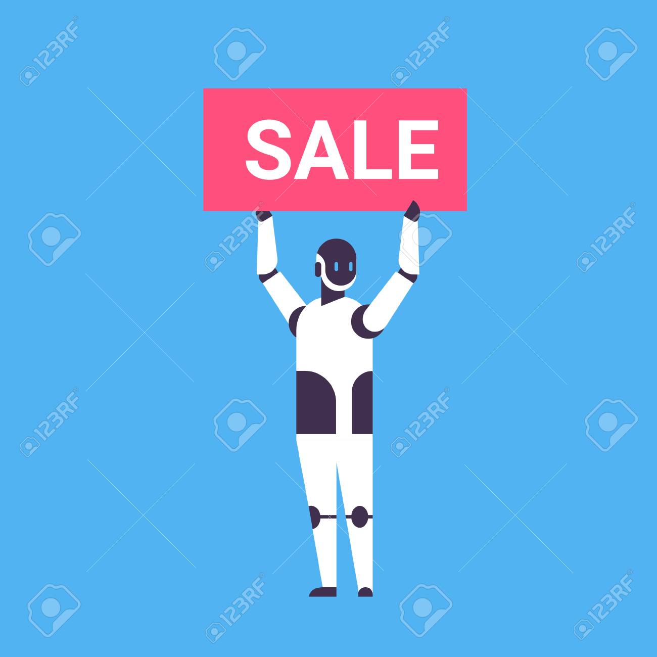 vector robot shopping