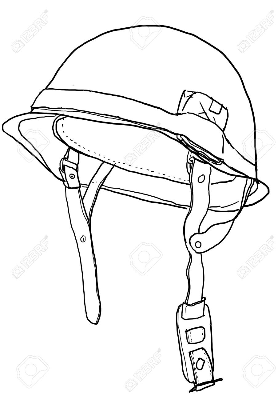 Military Helmets Art Illustrator Stock Photo, Picture and Royalty Free  Image. Image 15480203.