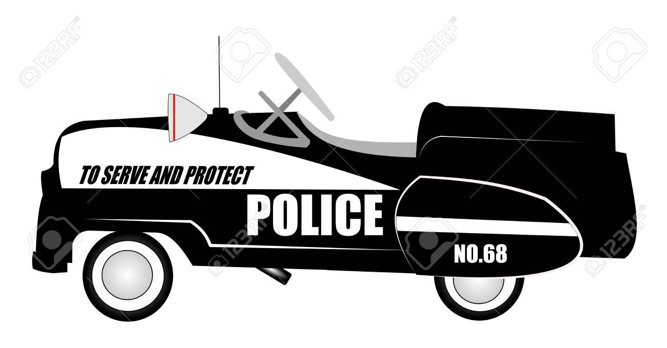police car pedal car