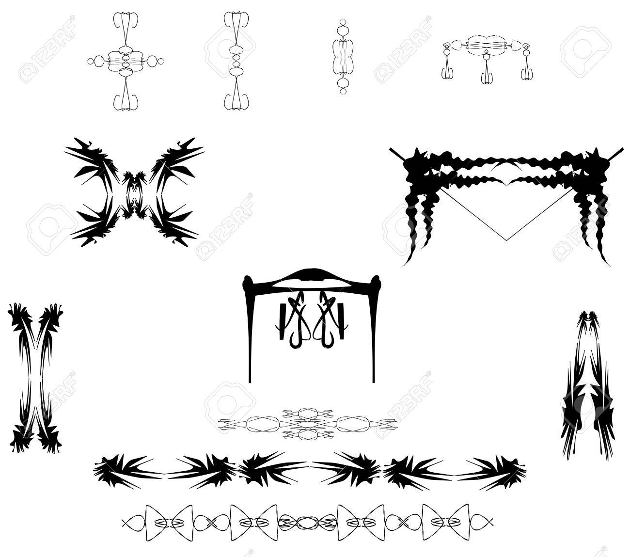 腰のタトゥーのデザインのイラスト素材 ベクタ Image