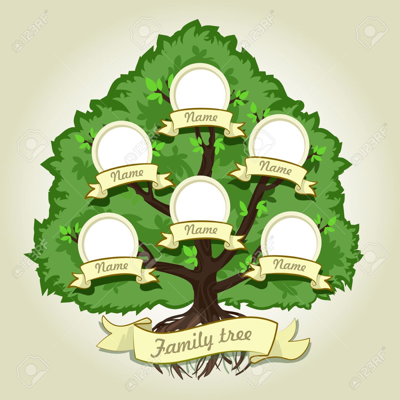 rbol genealógico de la familia en el fondo gris Árbol genealógico