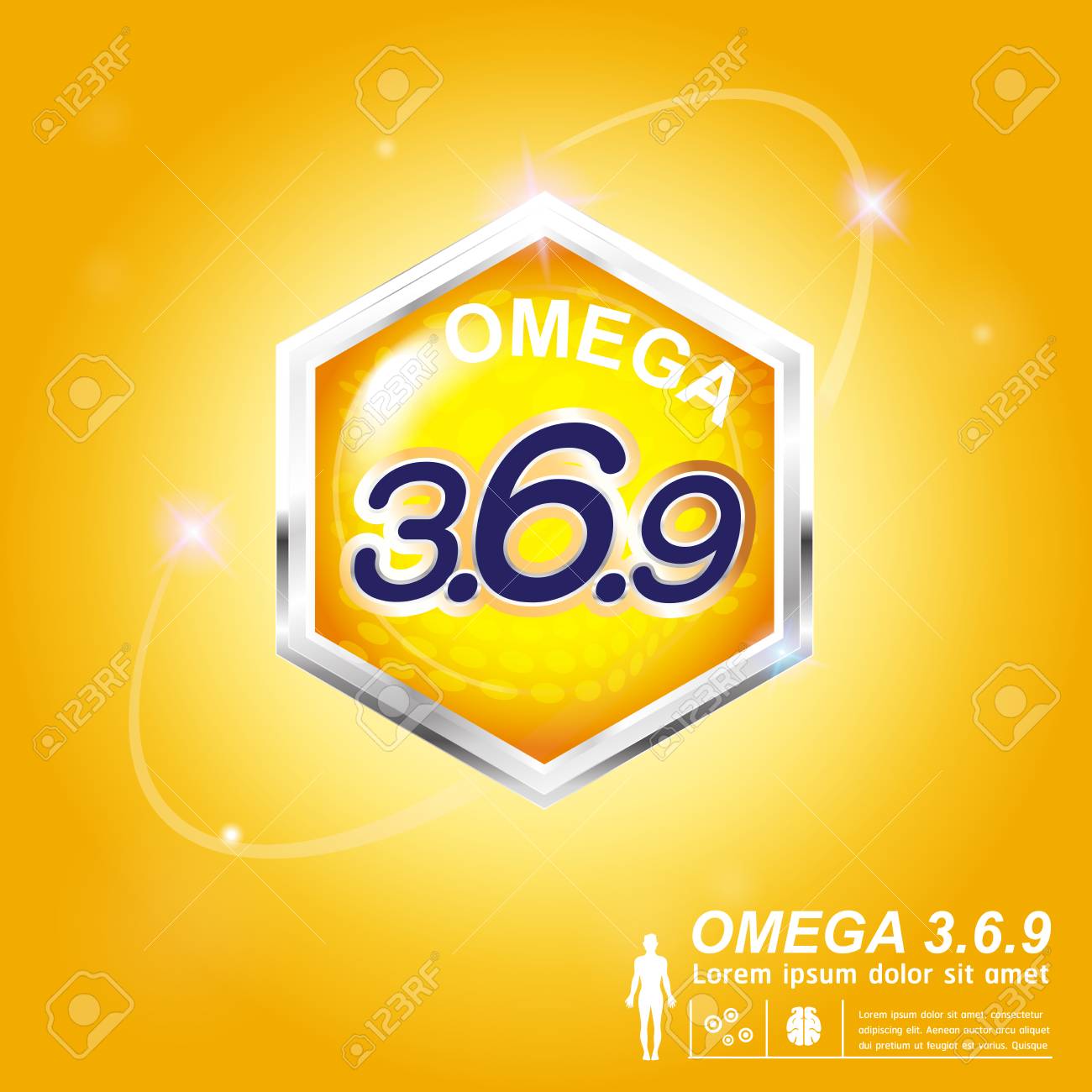 omega nutrition label vector concept royalty free cliparts vectors