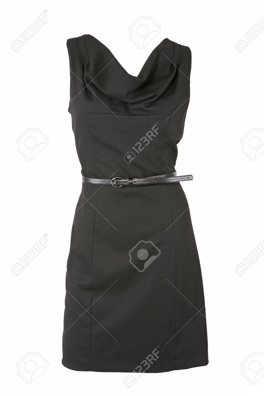 little black dress with belt