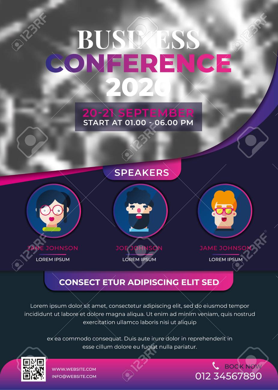 business conference flyer creative design template conference flyer