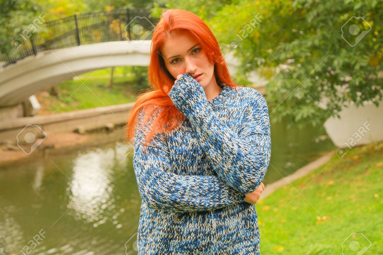 redhead sweater