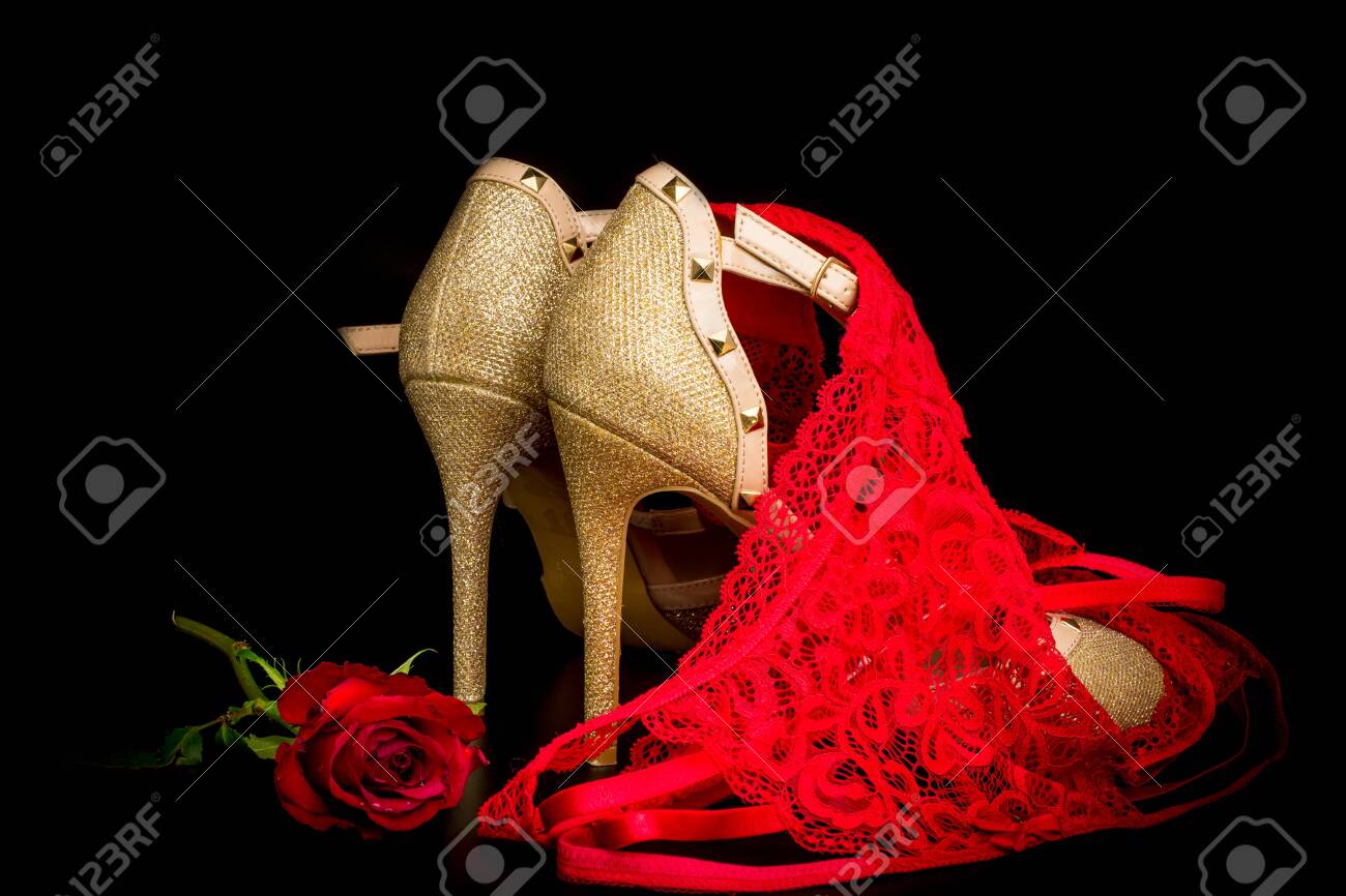 red rose shoes