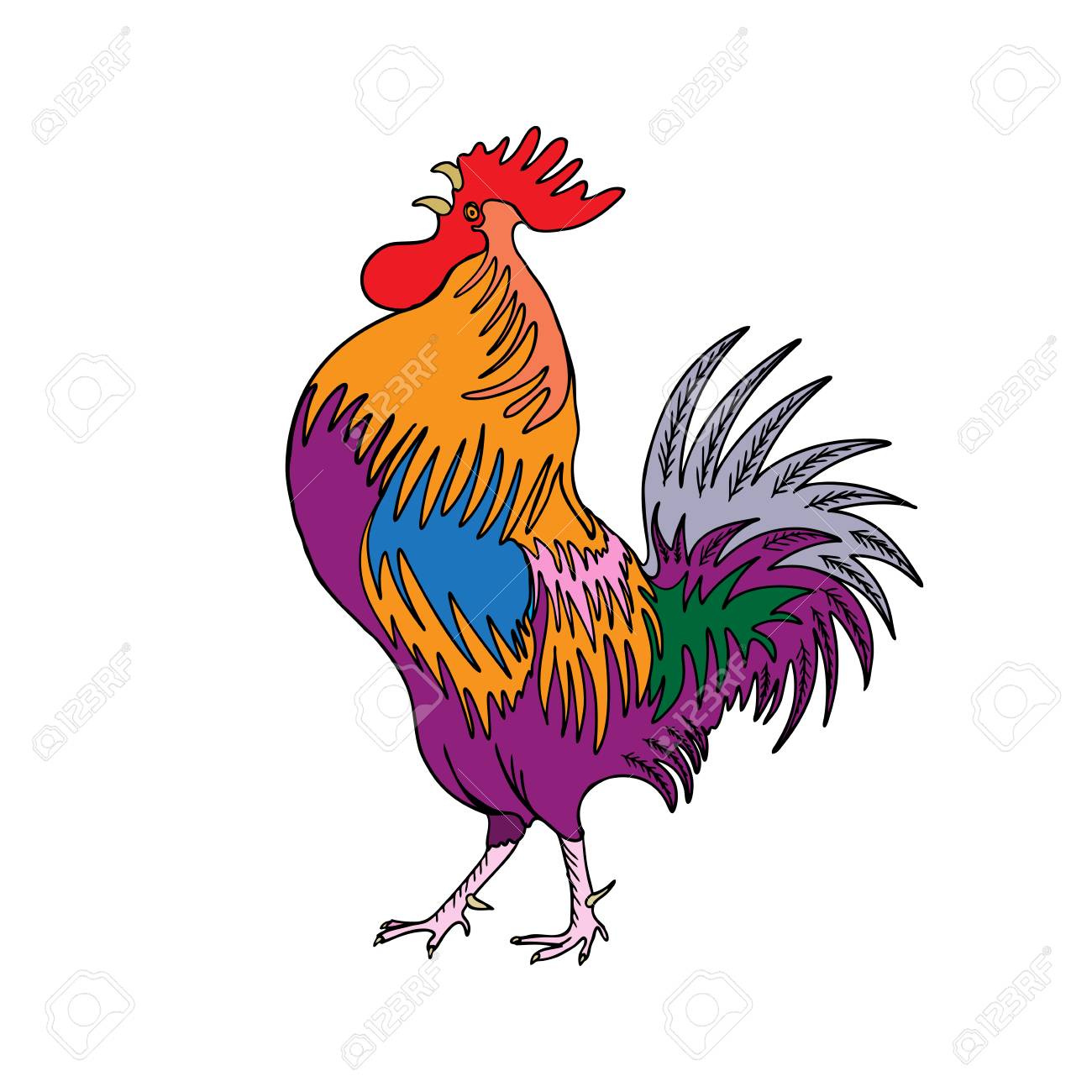 Coq De Couleur La Main Dessin Coq Sur Blanc Zodiaque Chinois Illustration Vectorielle Nouvelle Annee Chinoise Heureuse Annee Du Coq Embleme Du Zodiaque 17 Clip Art Libres De Droits Vecteurs Et Coq De Couleur La Main Dessin Coq Sur Blanc Zodiaque Chinois Illustration Vectorielle Nouvelle Annee Chinoise Heureuse Annee Du Coq Embleme Du Zodiaque 17 Clip Art Libres De Droits Vecteurs Et