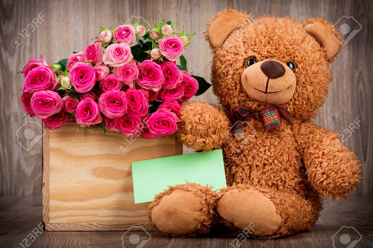 teddy bear rose box