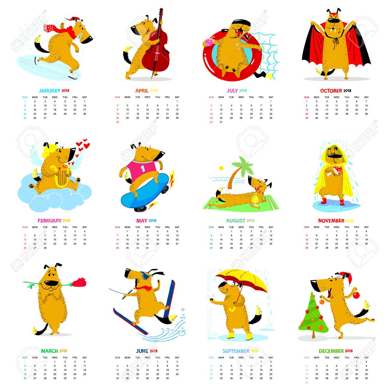 seasons calendar 2018